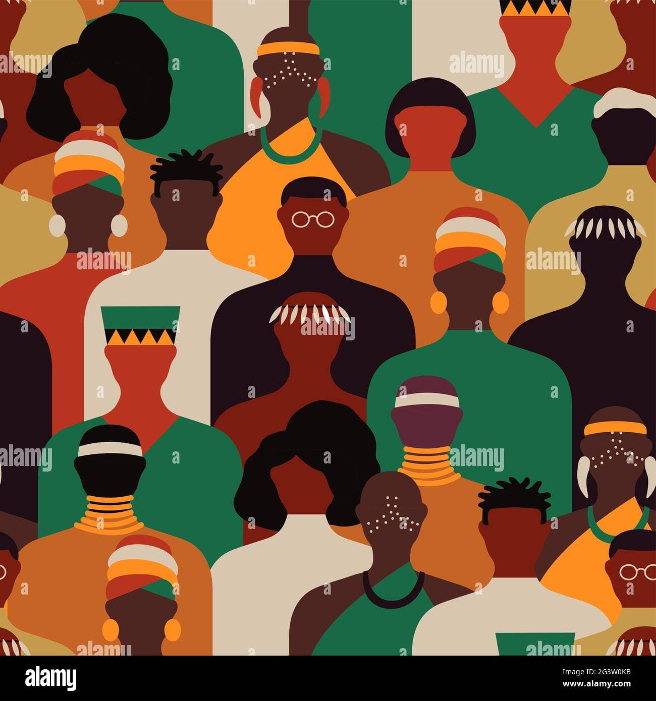 Diverse African community of language learners